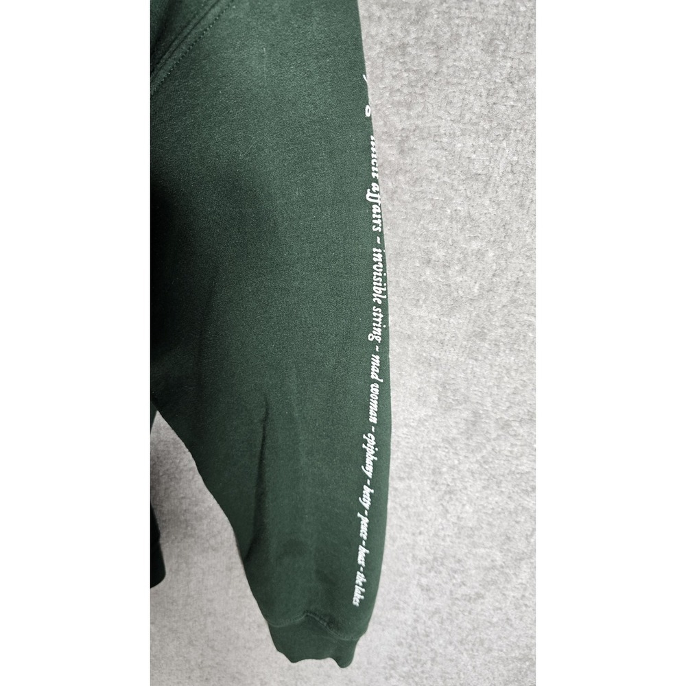 Taylor Swift In The Trees Folklore Hoodie Sweatshirt Womens Small Green Pocket - Picture 9 of 11